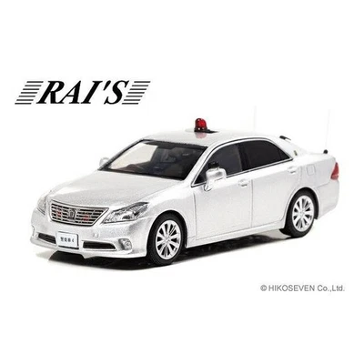 RAI'S 1/43 Toyota Crown GRS202 2014 Tokyo Police Security Escort Vehicle Silver - Image 1 of 3