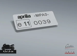 ADESIVO OMOLOGAZIONE E11 FILTRO DELL'ARIA 0039 MPA0 per APRILIA RS 125 e 250 - Imagen 1 de 1