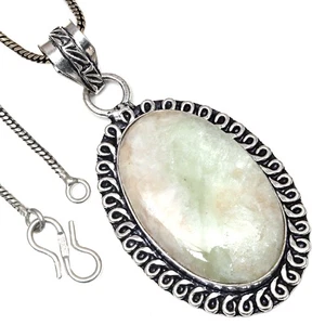 Pendant Designer Jasper Gemstone Valentine'Day Ethnic Silver Jewelry 2.5" - Bild 1 von 7