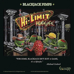 Black Jack Pimps Art Print by Michael Godard 12 x 12 in. Paper Size New Unframed - Picture 1 of 1
