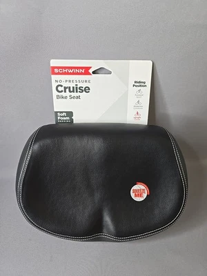 Новый Schwinn Без Давления Круиз Мягкая Пена Вертикальное Очень Широкое Велосипедное Сиденье  - Изображение 1 из 4