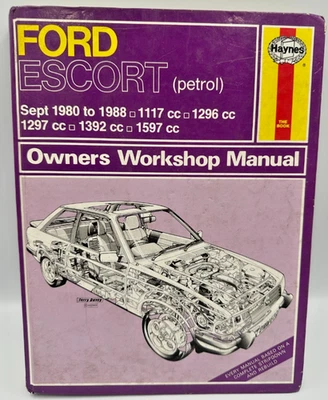 Haynes Ford Escort 1980-1988 Petrol Models Workshop Manual - Image 1 of 4