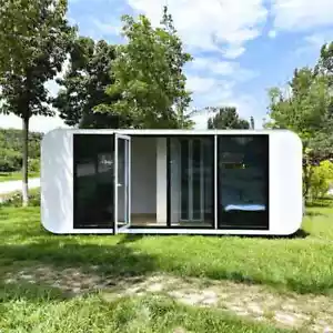 20ft Outdoor Modern Prefab House Pod Apple Cabin for Camping Working Office - Picture 1 of 22
