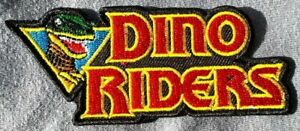 DINO-RIDERS embroidered logo world figure patch action emblem jurassic insignia 