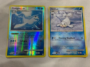 Pokemon Dewgong REVERSE HOLO 45/123 + Seel 97/123 - Picture 1 of 4