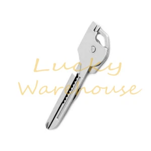 1PCS New  6-in-1 Utili Key Tool Keyring Keychain Multifunction Stainless Steel - Picture 1 of 4
