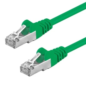 CAT.5e F/UTP Kabel 20m geschirmt grün Patchkabel LAN DSL Netzwerkkabel - Bild 1 von 1