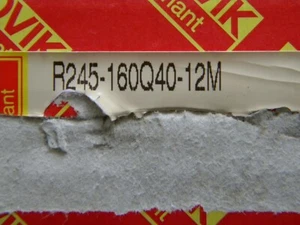 Cabezal de cuchillo plano de Sandvik R245-160-Q40-12M con 10 placas R245-12 T3 M-PM 4240 - Imagen 1 de 7