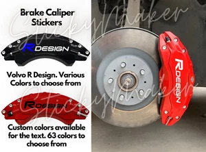 6x Volvo R Design Brake Caliper Decals | Replacement Brake Stickers | 3 Sizes - Picture 1 of 3