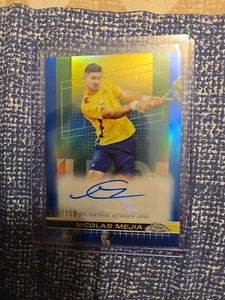 2024 Topps Chrome Tennis Nicolas Mejia Blue Refractor Auto /250 - Picture 1 of 3
