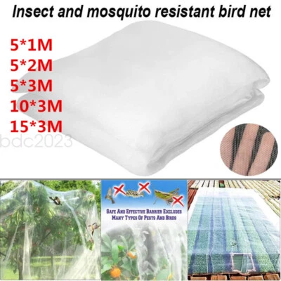 15M INSECT SCREEN NETTING NETS Fine Woven Mesh Anti Fly-Bug Butterfly Garden Net - Image 1 of 4