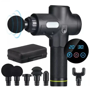 Massage Gun, Hand Held Deep Tissue Muscle Massager-Black - Picture 1 of 5