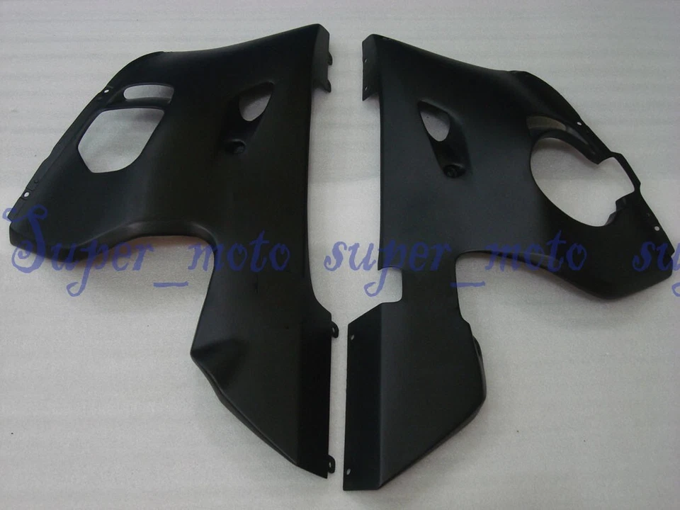 Carenado inferior izquierdo derecho de plástico para Yamaha YZF R6 1998-2002 negro mate Foto 1 de 1