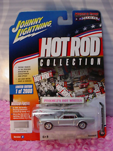 2017 johnny Lightning 1966 FORD MUSTANG #5✰silver✰MUSCLE CARS Hot Rod ✰LE 2000