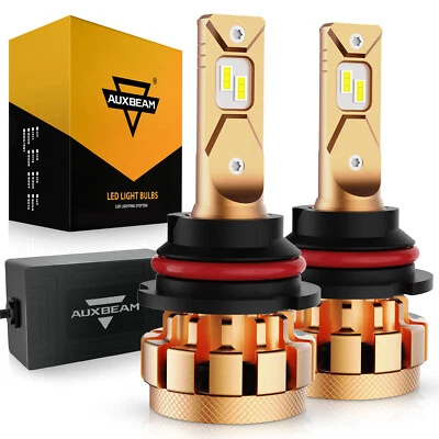 AUXBEAM CANBUS 9007 LED Headlight Bulbs Hi-Lo Beam for Chevy Cavalier 2000-2005 - Image 1 of 4