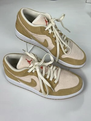 Nike Air Jordan 1 Low SE Twine DH7820-700 Naranja Cuarzo Pana Mujer Talla 8.5 Foto 1 de 4