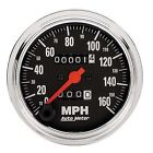 Autometer 2494 Mech. Speedo W/Trip Odom Speedometer, Traditional Chrome, 160 MPH