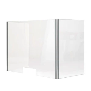 Protector antiestornudos plegable con ranura divisor de escritorio portátil para estudiantes panel de mesa transparente - Imagen 1 de 9