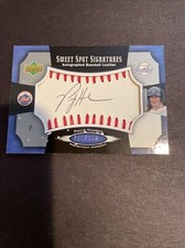 2005 UPPER DECK PHILIP HUMBER SWEET SPOT SIGNATURES RED INK CARD #SS-PH 08/35