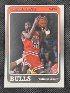 1988-89 Fleer Horace Grant Rookie Chicago Bulls #16 RC Clemson - Picture 1 of 2