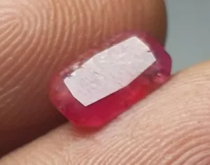 2.05caratss red ruby, faceted gemstone@ Tajikistan. - Picture 1 of 11