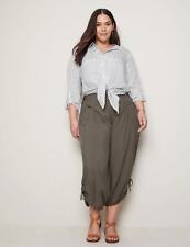 AUTOGRAPH - Plus Size - Womens Pants -  Rouched Hem Summer Pant