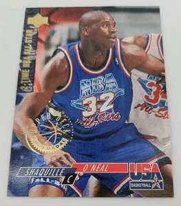 1994 Upper Deck Shaquille O'neal #51 2 Time NBA All-Star USA Basketball Card - Picture 1 of 2