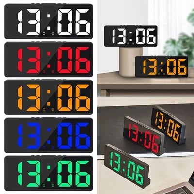 Calendar Number Clock LED Digital Large Number Alarm Clock Electronic Clock - Image 1 of 4