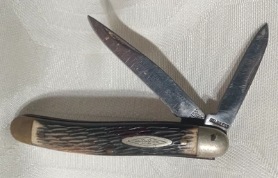 DE  Pocket Knife Vintage 2 Blade Bone Handle ?? USA Prov made Imperial - Image 1 of 4
