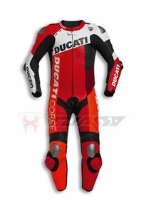 Neu Ducati Corse C6 Motorrad Racing Rindsleder Motorrad Biker 1tlg Lederkombi - Bild 1 von 6