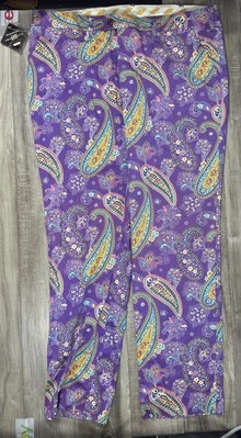 Pantalones de golf Loudmouth Pazeltine para hombre 42 x 34 púrpura cachemira nuevos con etiquetas Foto 1 de 4