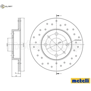 2x BRAKE DISC 23-1410FC FOR FIAT ABARTH 500/595/695/595C/695C 500C 0.9L 2cyl - Picture 1 of 9