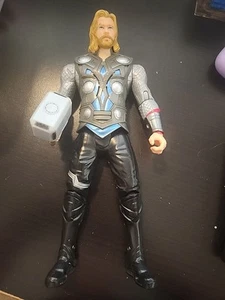 Marvel Hasbro 2011 Talking Light Up Thor 10" Movable Limbs Actionfigur Hammer - Bild 1 von 7