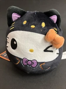 TeeTurtle Sanrio Hello Kitty Halloween Black Cat Reversible 4" Plush - Picture 1 of 13