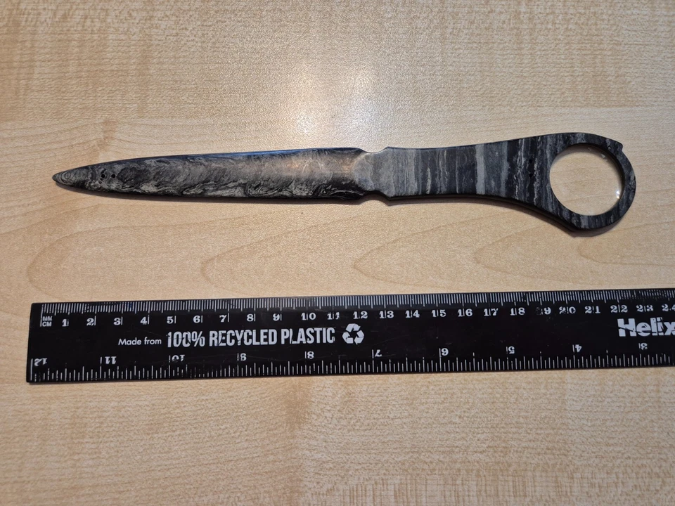 Vintage Wooden Letter Opener with Magnifying Lens - Circ. 1960 - Kenya - Image 1 of 1