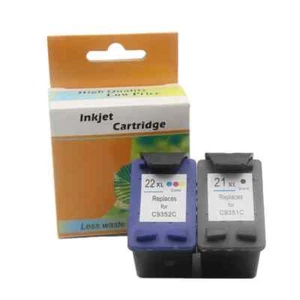 21XL 22XL Wkład atramentowy do drukarki HP Deskjet D1560 3920 3940 D1360 D1460 D2360 - Zdjęcie 1 z 3
