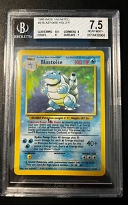 Pokemon Blastoise Holo Base Set BGS 7.5 🔥 PSA 8 CONTENDER - Picture 1 of 2