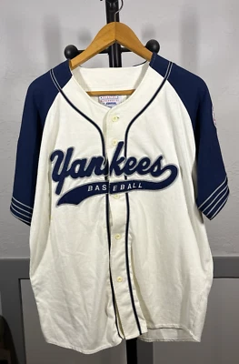 Camiseta deportiva blanca vintage Starter New York Yankees NY Script talla grande Foto 1 de 4