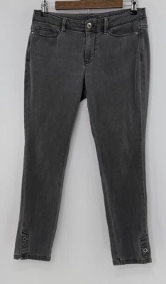 J.Jill Denim Authentic Fit Slim Ankle GrayJeans Size 4P  Cotton Blend Normcore - Image 1 of 4