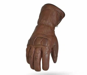 Motorcycle Glove Torc Klammoth Brown Antique Mid Length Retro Goat Leather XXXL - Picture 1 of 2