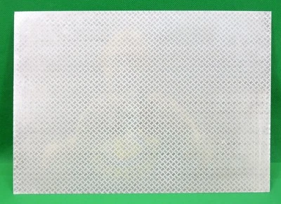 280mm x 200mm Sheet of Stainless checker plate for 1:10 RC Trucks & Crawlers 85 - Image 1 of 4