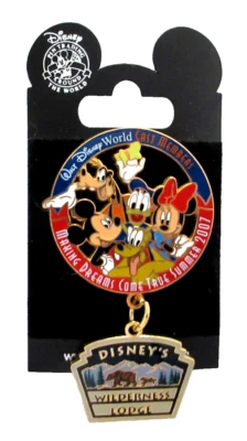 WDW CAST MEMBER MAKING DREAMS COME TRUE SUMMER 2007 WILDERNESS LODGF DANGLE PIN - Image 1 of 2