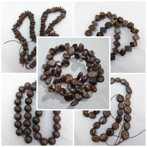 Bronzite Gemstone Beads, Choose Your Shape - Picture 1 of 11