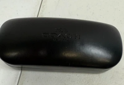 Auténtico estuche rígido Coach New York gafas de sol negras con cubierta Foto 1 de 4