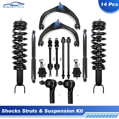 14 Pcs For 2006 2007 2008 Dodge Ram 1500 Front Struts Control Arms Sway Bars Kit - Image 1 of 4