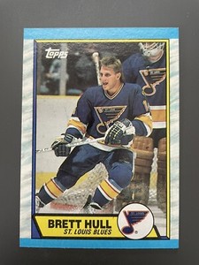 1989 Topps Brett Hull #186 St Louis Blues NHL