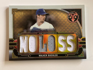WALKER BUEHLER 2022 TOPPS TRIPLE THREADS  "NO LOSS" RELIC  /36