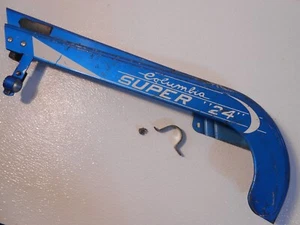 Vintage Columbia SUPER 24"inch Bicycle Chain Guard Blue Late 1950s Early 1960s - Picture 1 of 12