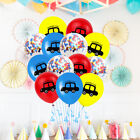12&quot; Auto-Latexballons, bedruckt, Glitzer, mit - Partydekoration