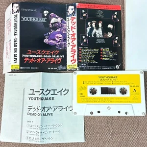 DEAD OR ALIVE Youthquake JAPAN CASSETTE TAPE 28.6P-305 PS (flap intact) + INSERT - Picture 1 of 11